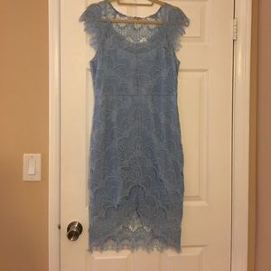 NWOT Intimately Free People blue lace slip dress
