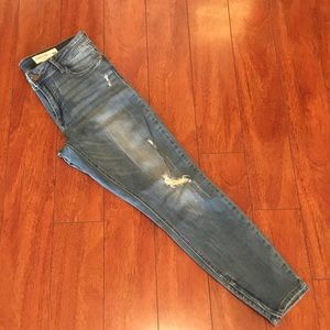 Pistola Distressed Skinny Ankle Zip Jeans Size 31