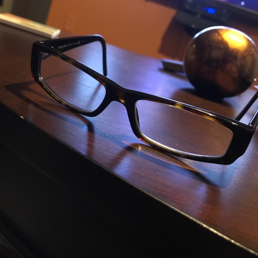 Authentic “Prada” brand eyeglasses.