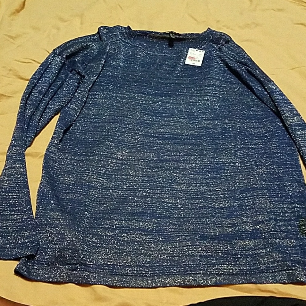 Blue sparkly long sleeve