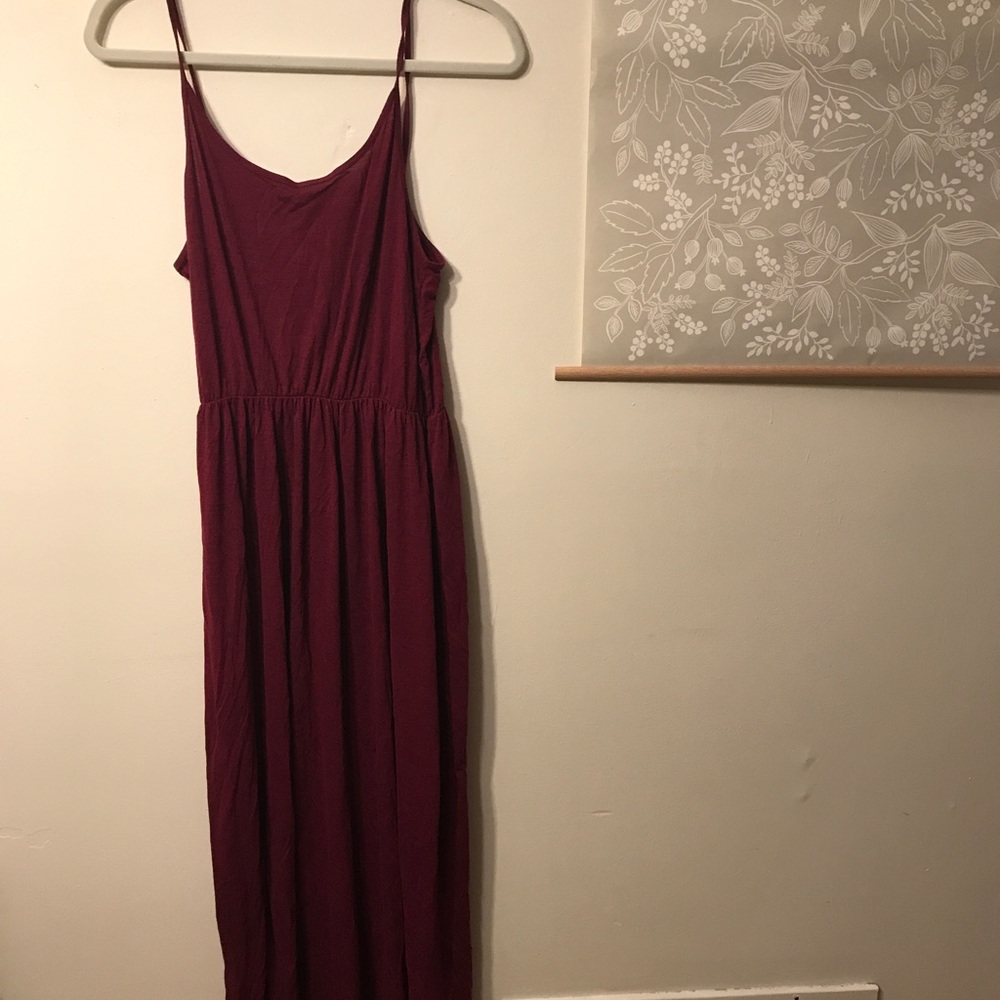 Burgundy maxi