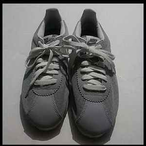 Grey nike cortez