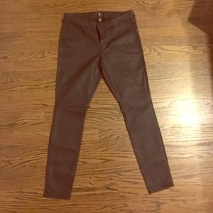 Shiny black Jeggings