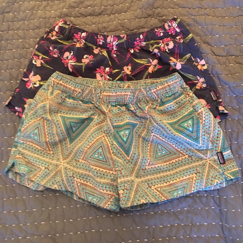 Lot of 2 Patagonia Barely Baggies Women's Shorts