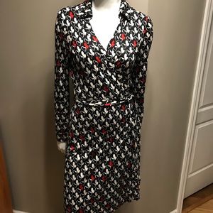 Authentic DVF silk wrap dress!!
