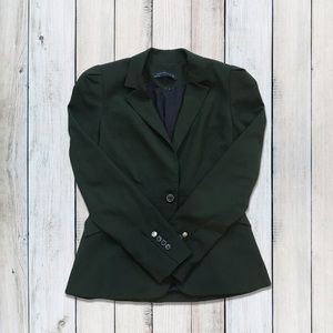 Zara Hunter Green Blazer
