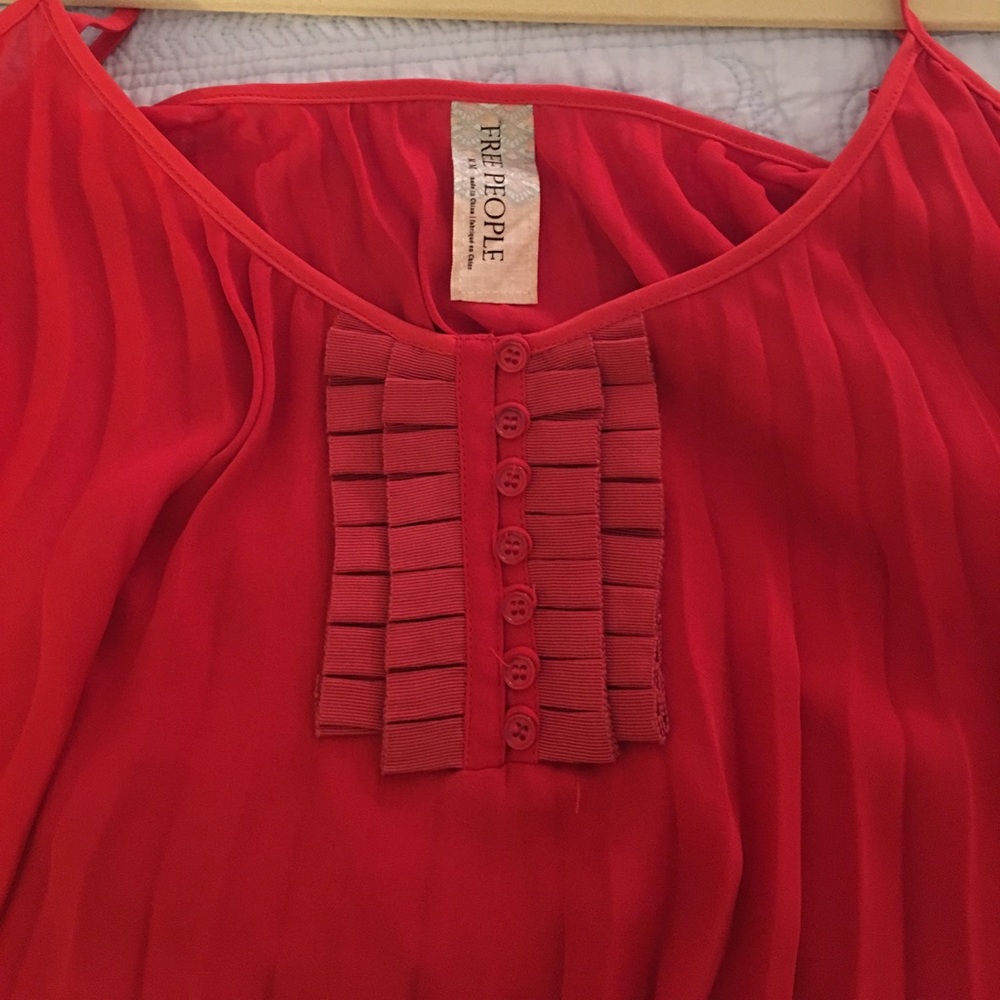 Free People crimson swing tank
