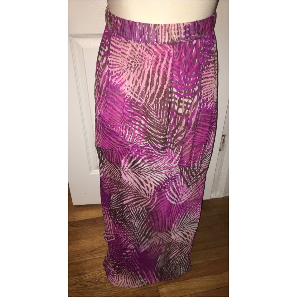 Mix Print Maxi Skirt by Avenue