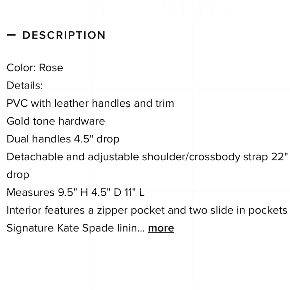 Kate Spade Grove street Rose bed bag - Picture 8 of 8