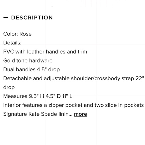 Kate Spade Grove street Rose bed bag - Picture 8 of 8