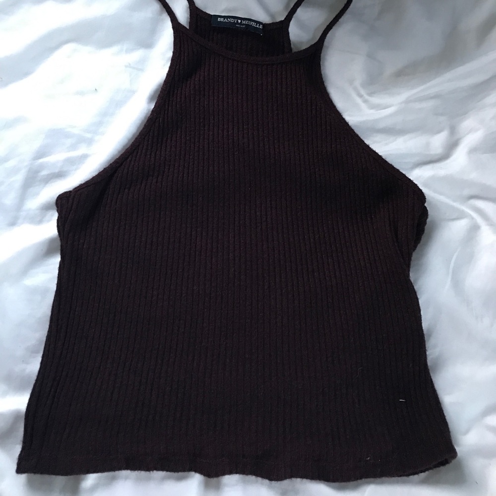 Cropped halter top