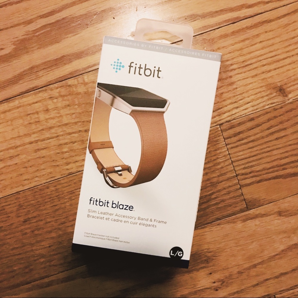 Fitbit Blaze slim leather band sz L