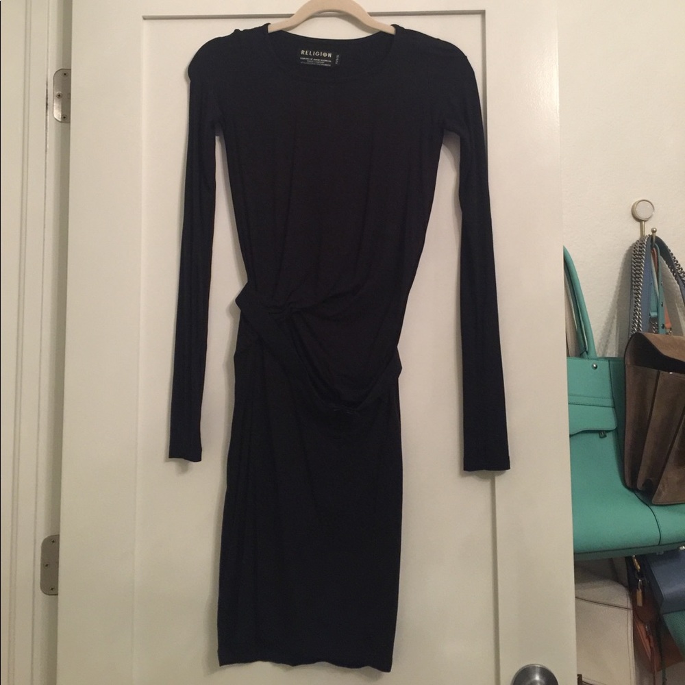 RELIGION elastic long sleeved dress.