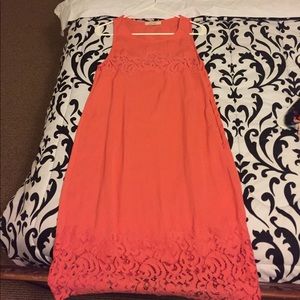 STITCH FIX! Coral mid length dress
