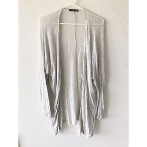 BRANDY MELVILLE BEIGE LONG SLEEVE CARDIGAN