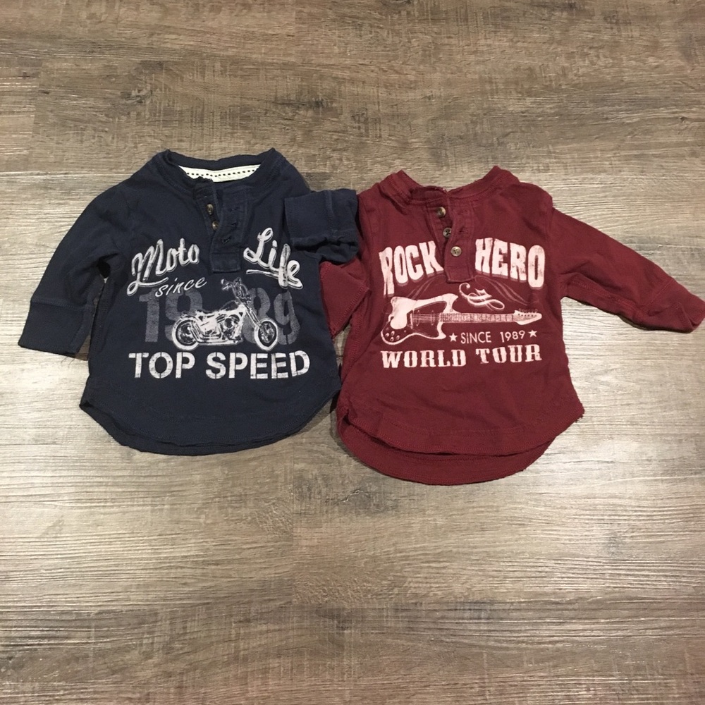 Children's Place rocker shirts 6-9Mo
