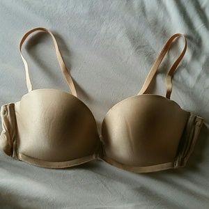 Upbra adjustable tan pushup bra