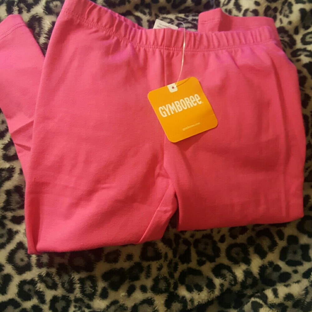 Gymboree NWT S (5-6) pink cropped Capri leggings