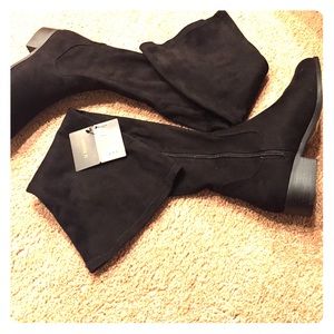 Forever 21 Faux Suede Knee-High Boots