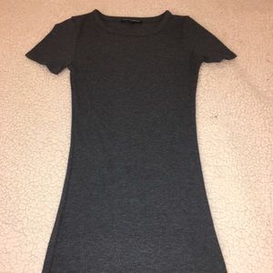 Brandy Melville grey knit body-con T-shirt dress