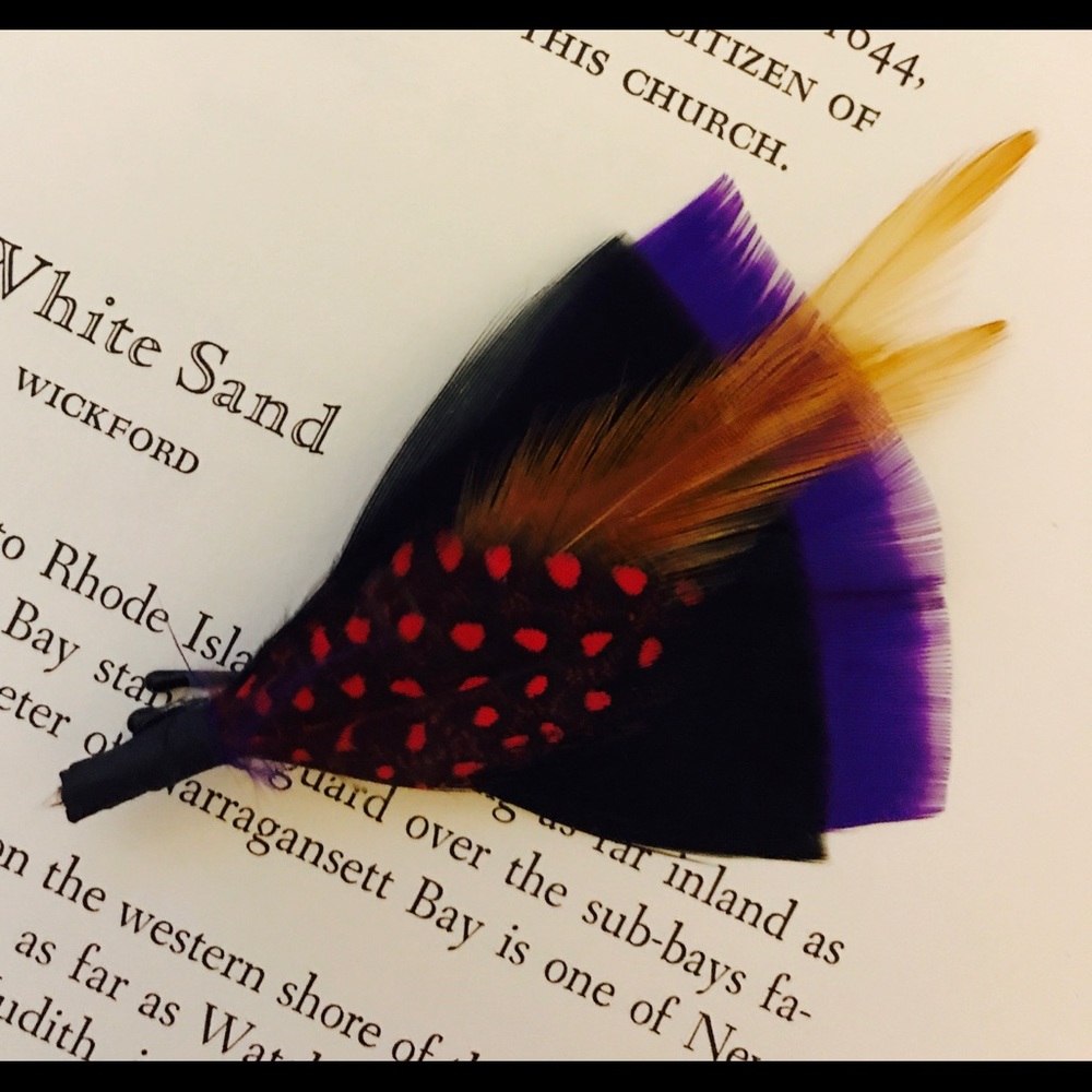 Handmade Feather Hair Accessory Hat Fascinator - Picture 1 of 2