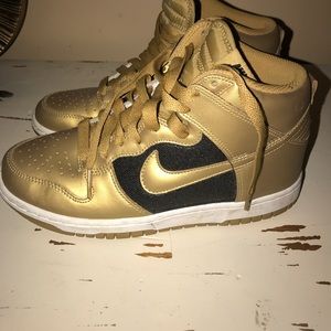 black and gold high tops