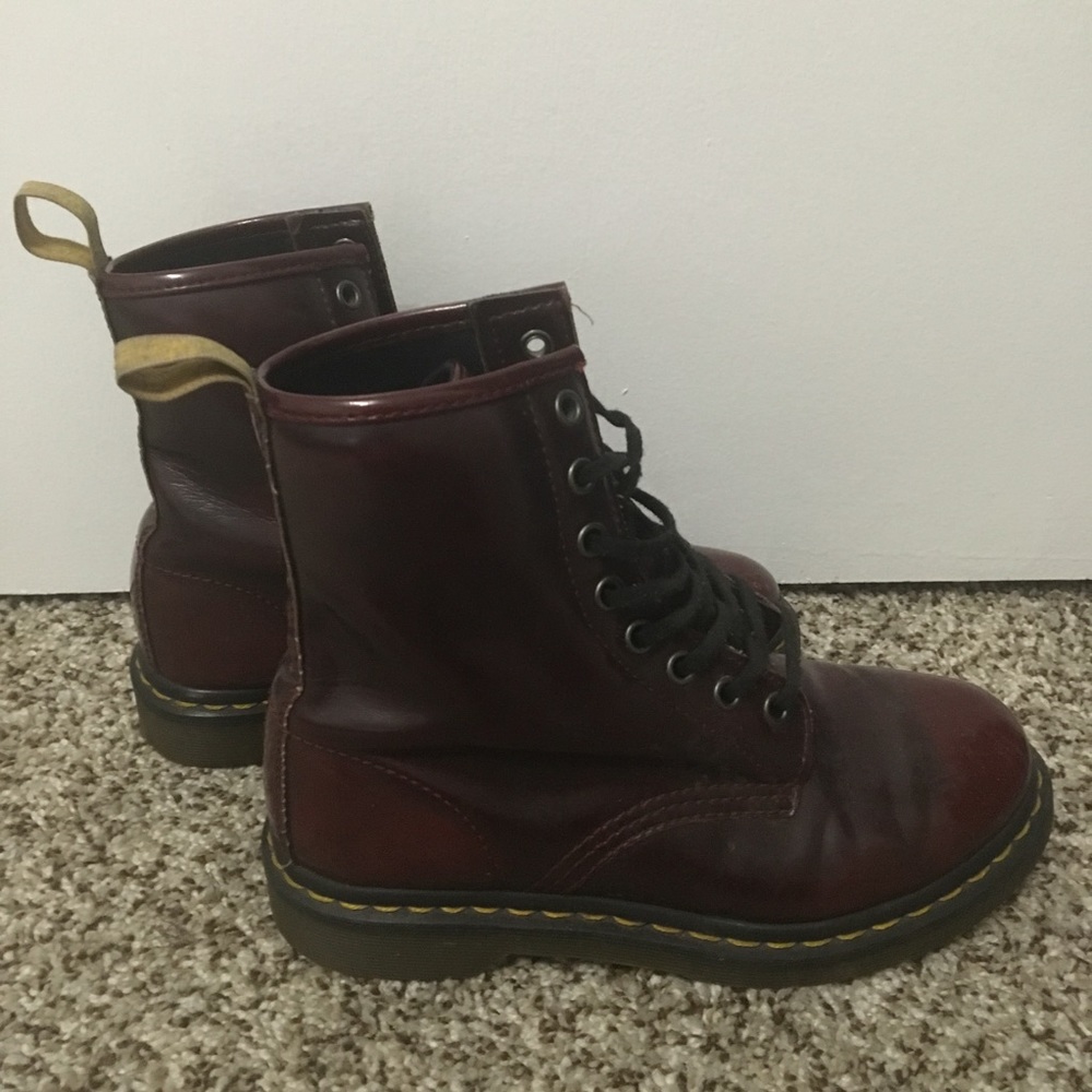 DOC MARTENS ORIGINAL VEGAN LEATHER BLACK CHERRY