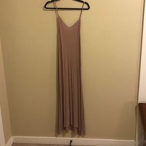 Blush maxi dress