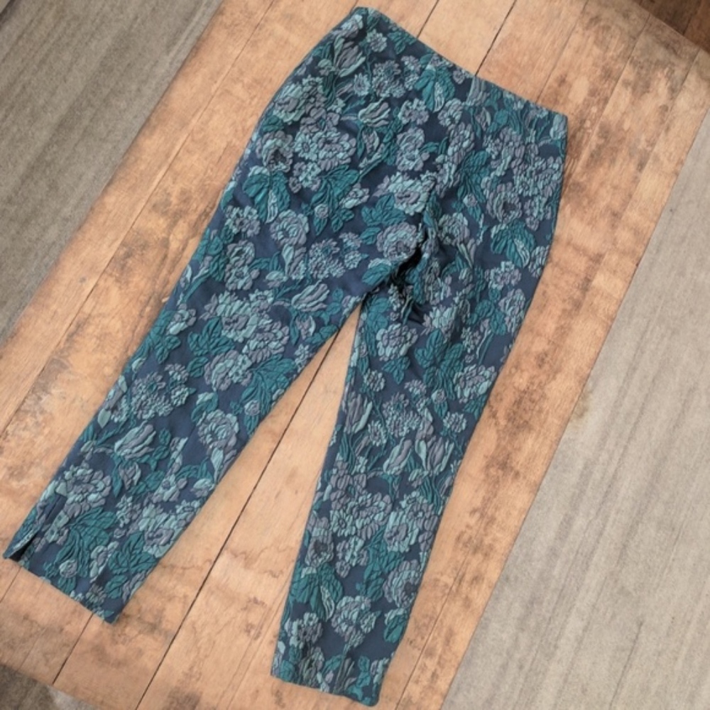 Elie Tahari lined floral tapestry pants NWOT