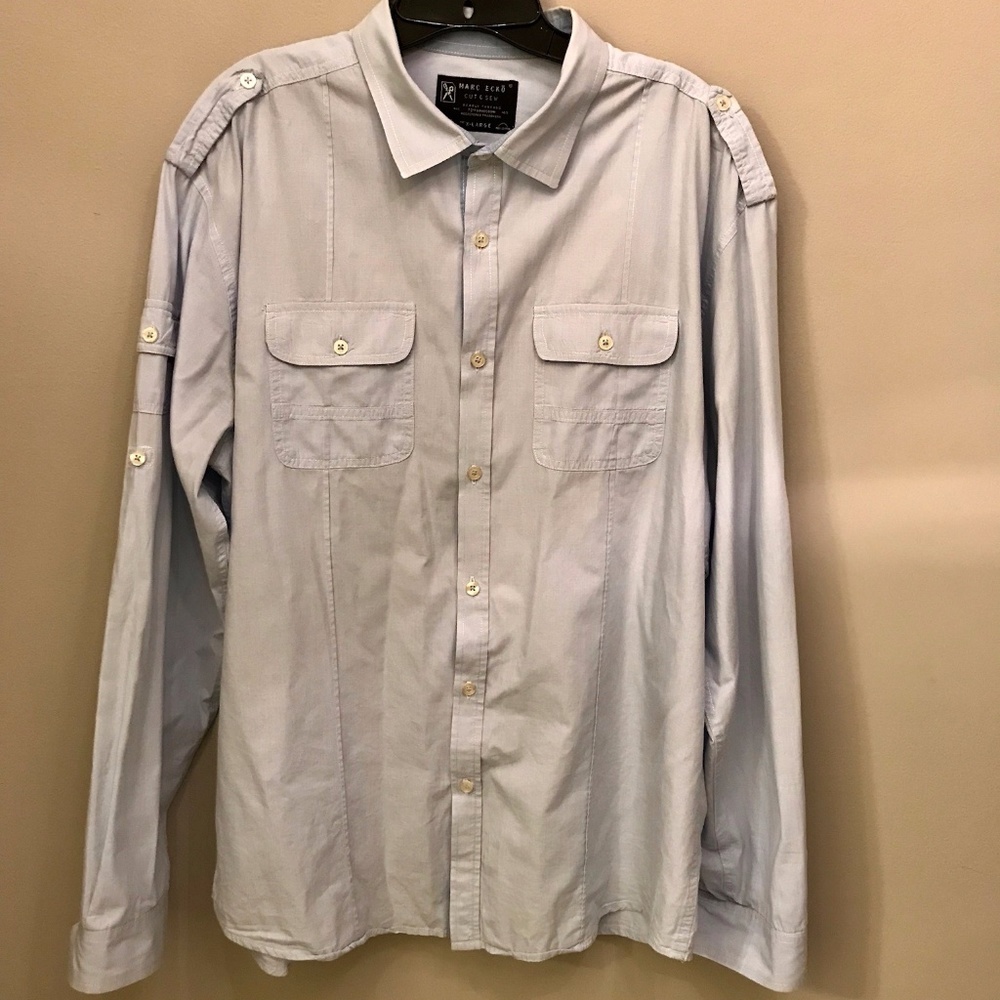 Marc Ecko (CUT & SEW) Light Blue Button Up