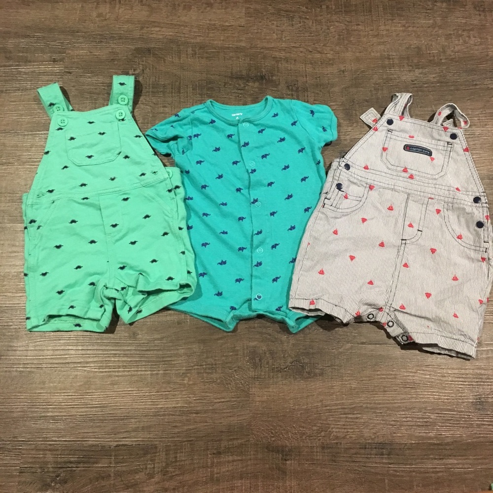 Boys overalls and shortalls 6m