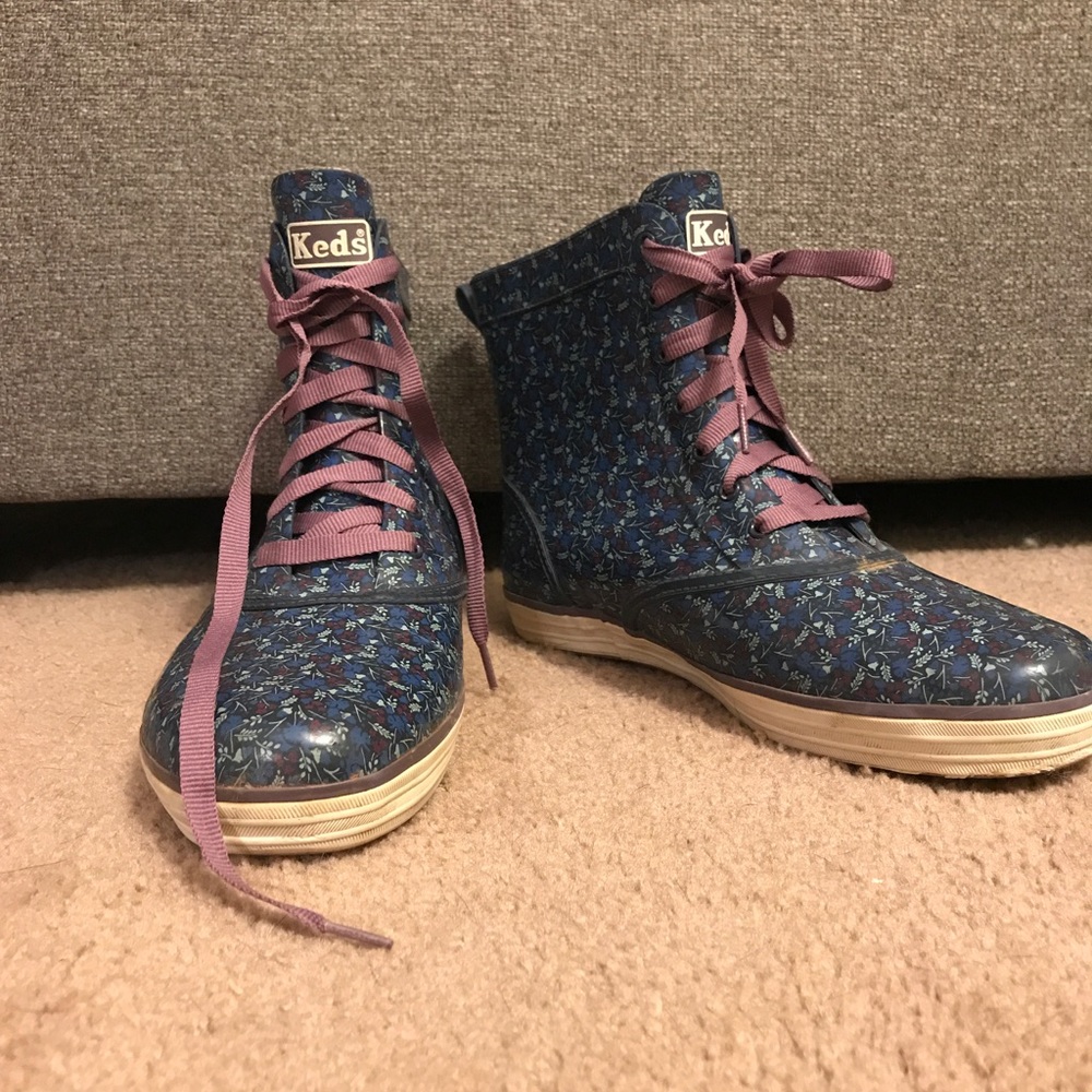 Keds snow/rain boots jean fuzz inside