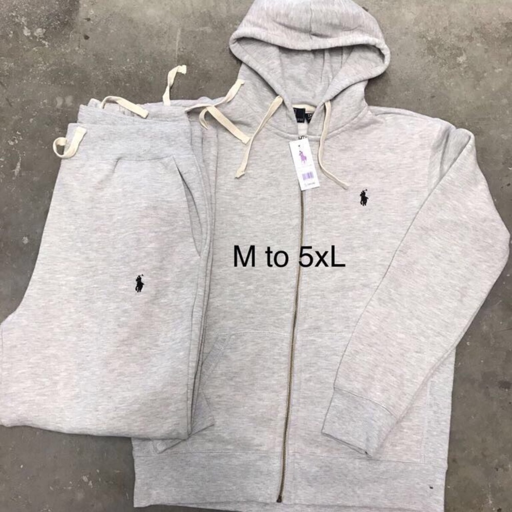 Polo sweat suite jacket and pants