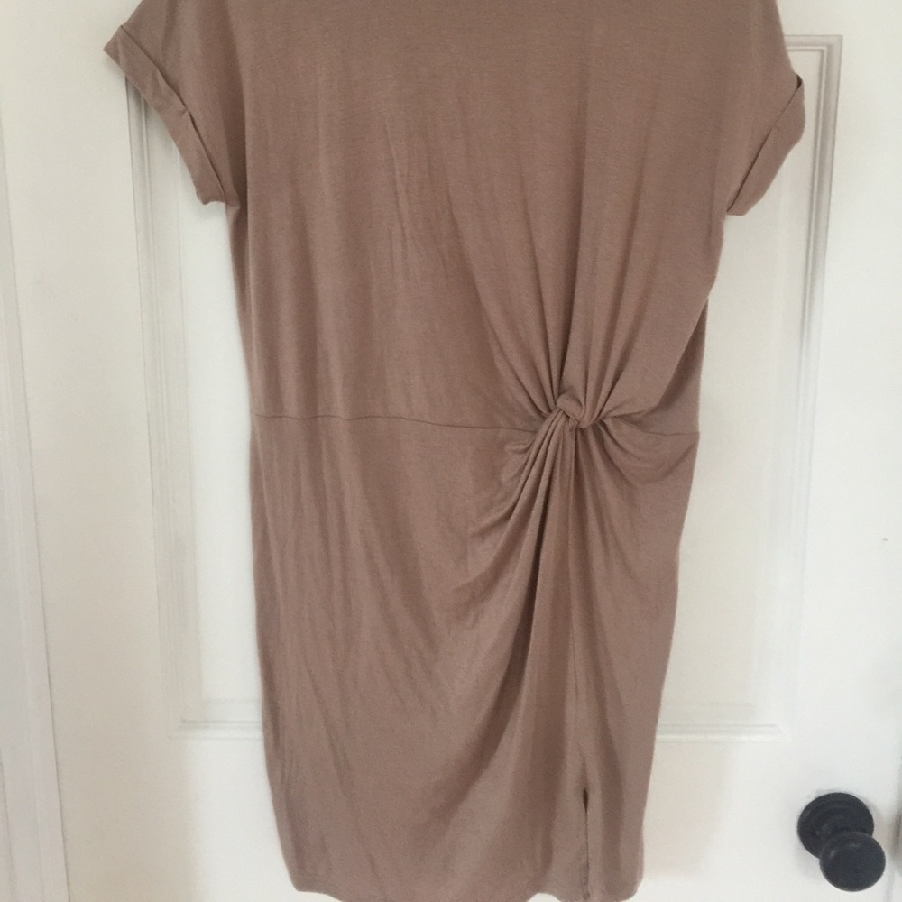 Brown knot dress