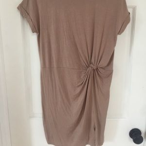 Brown knot dress