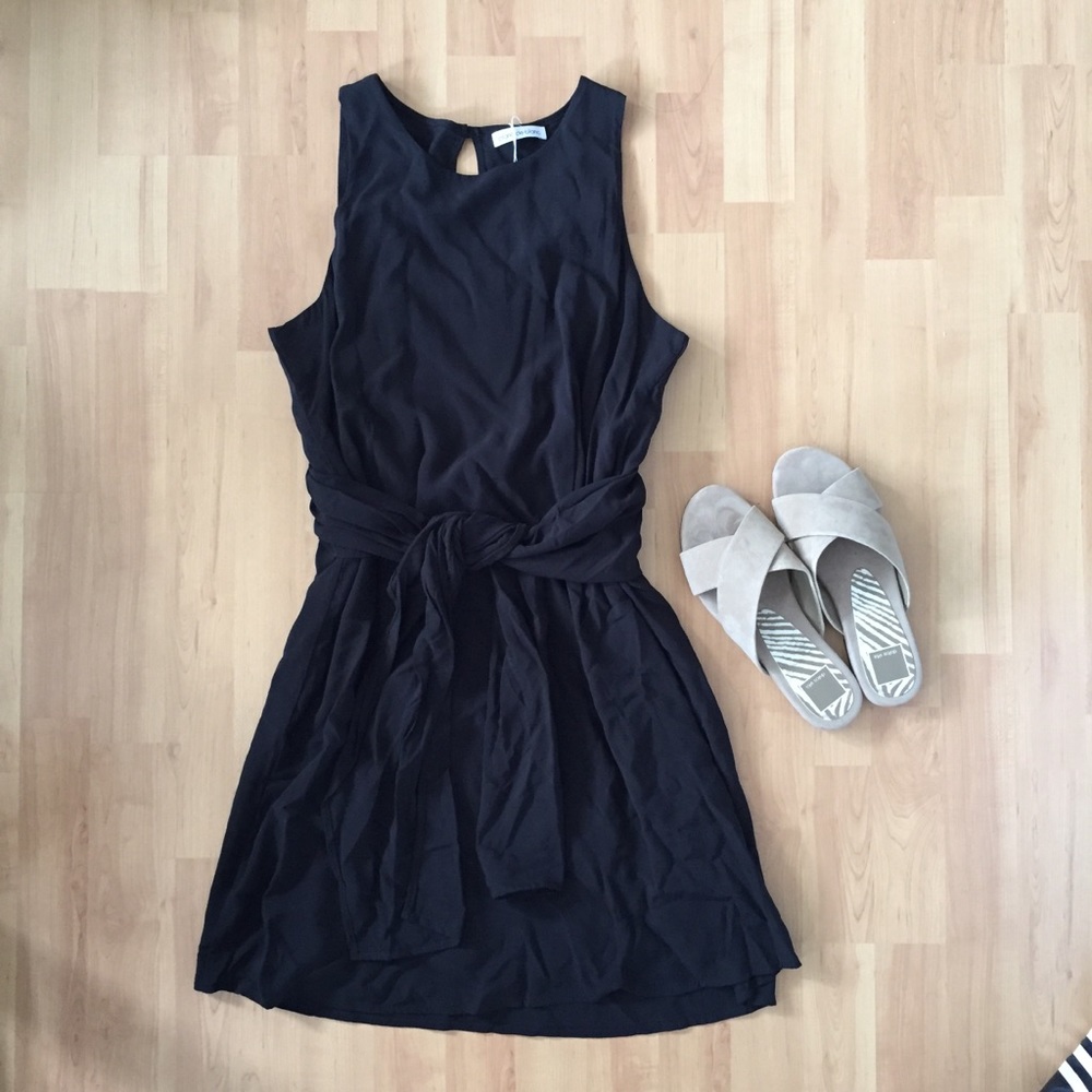 Blanc de blanc little black dress NWT