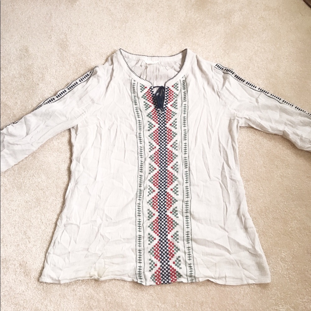 Embroidered top