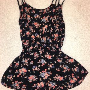 Black floral romper from Tilly’s