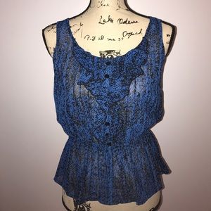 Forever21 sleeveless sheer tank top