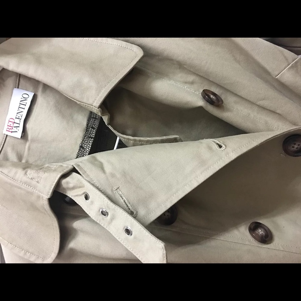 Red Valentino Cream Trench Coat View 2