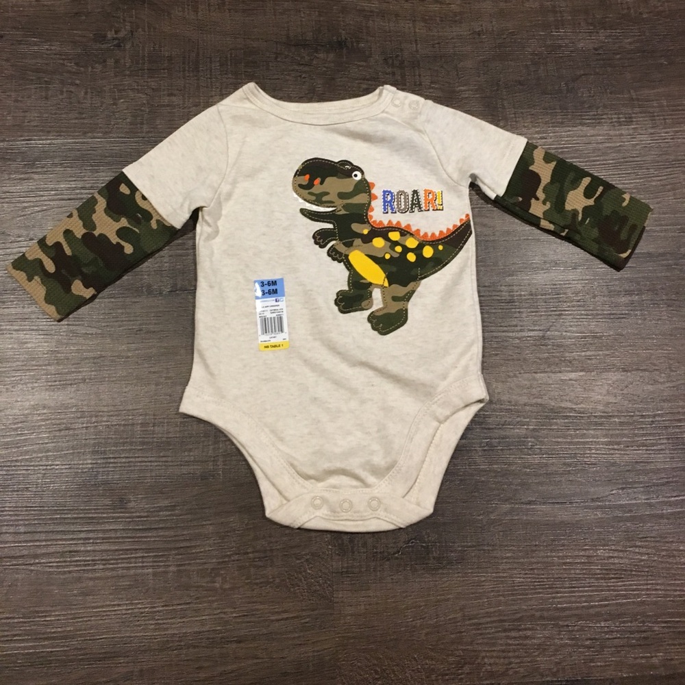 Geranimals bodysuit boys 3-6mo dinosaur