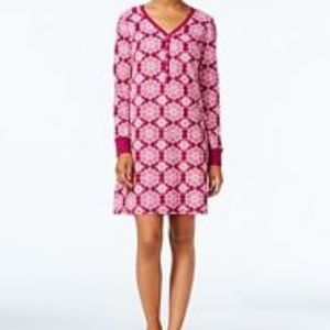 Charter Club Fleece Berry Sleepshirt sleepwear Sz