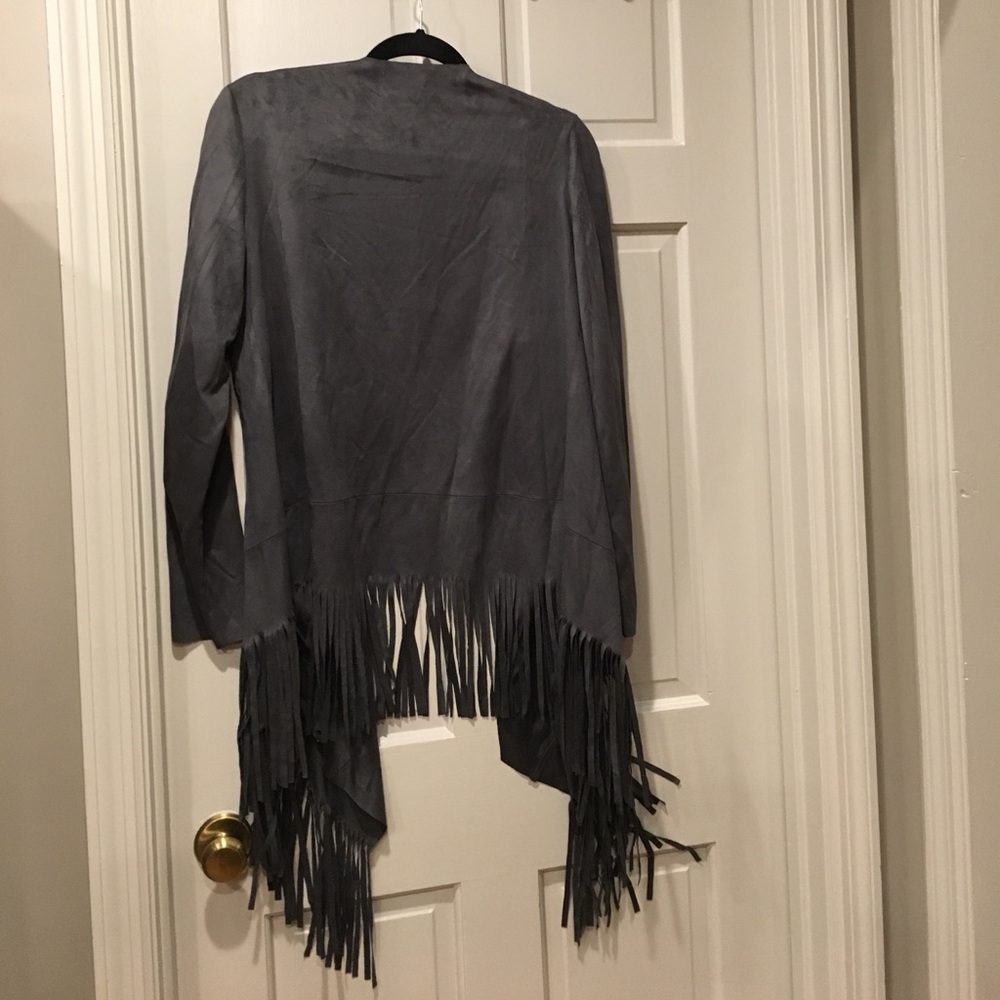 Open front fringe jacket - Picture 5 of 5