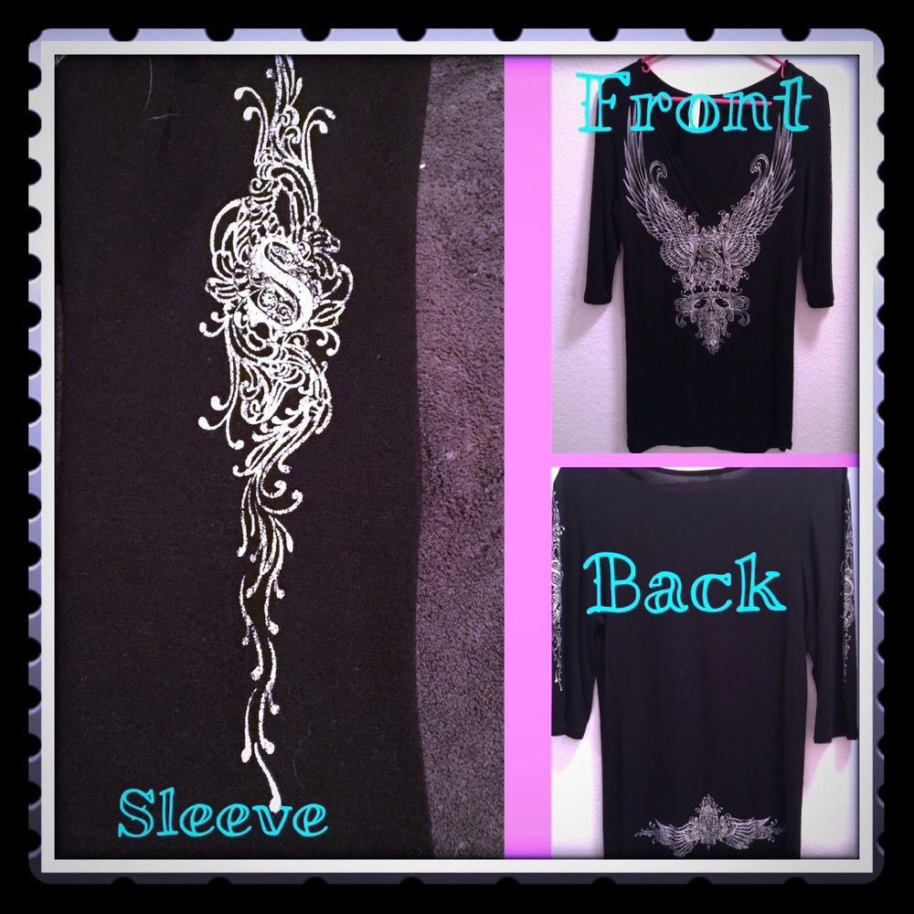 S-Twelve Low V Neck Top