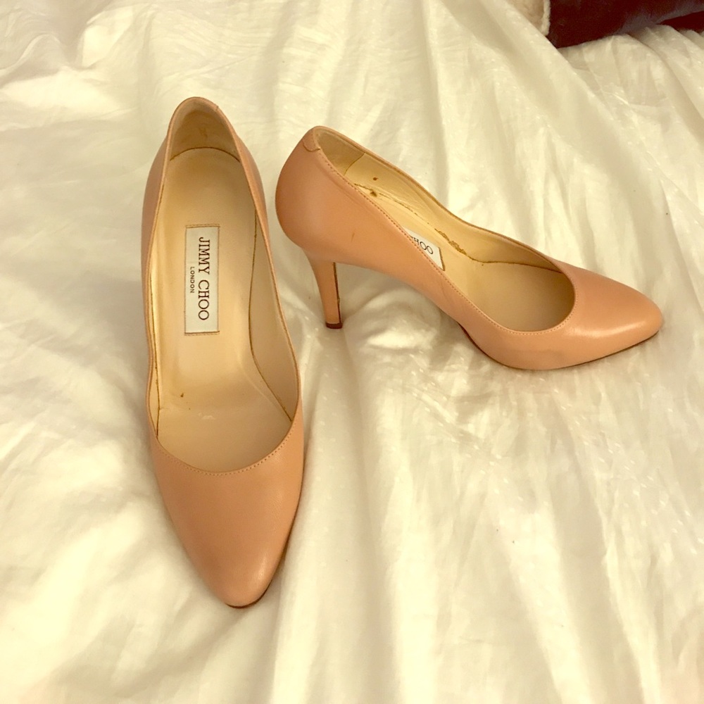 Blush pink Jimmy Choos