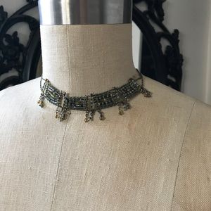 Vintage beaded choker necklace
