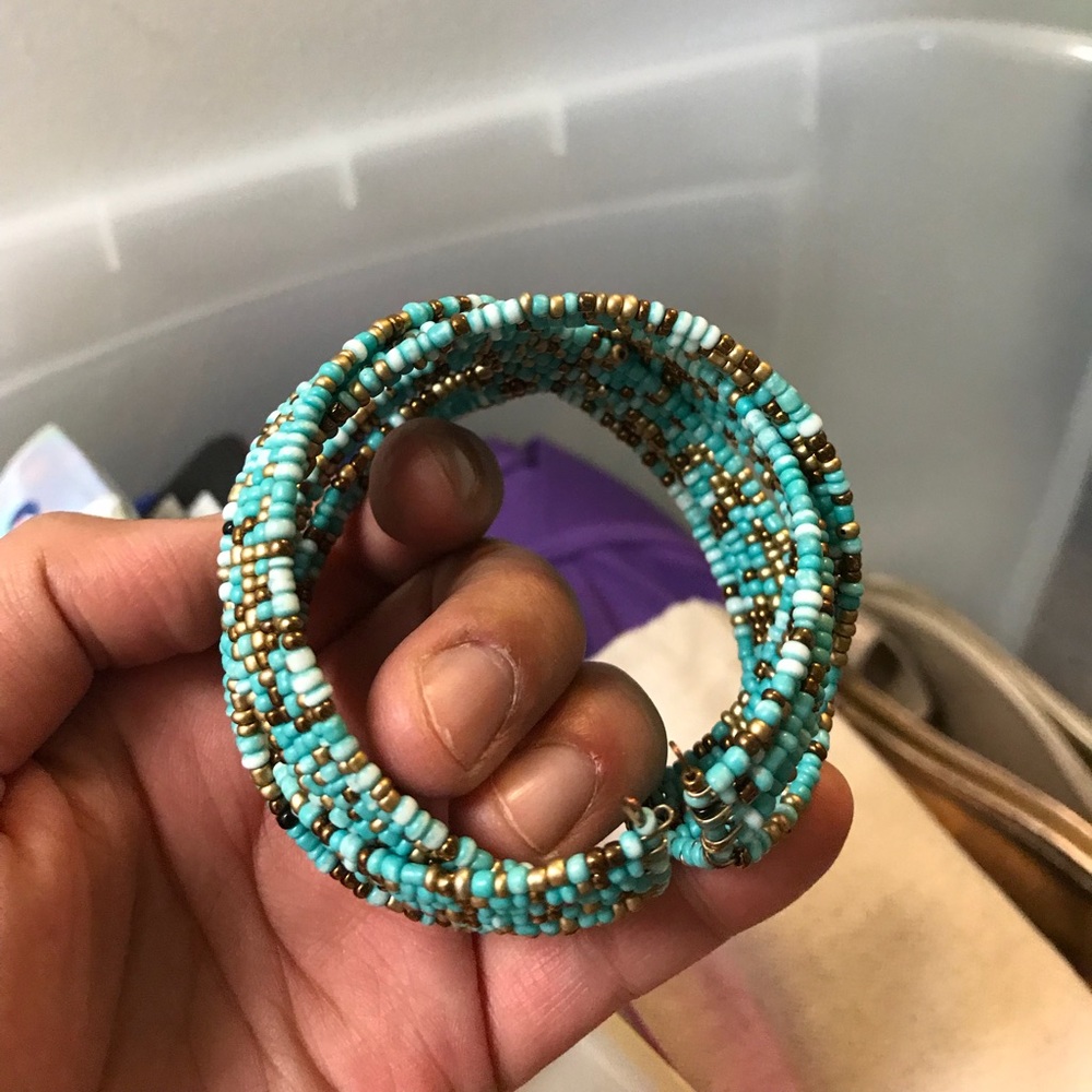 Beaded bangle