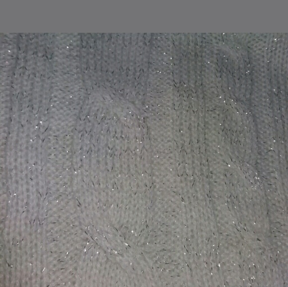 pink angel Girls Sweater Dress Off White Silver - Picture 7 of 8