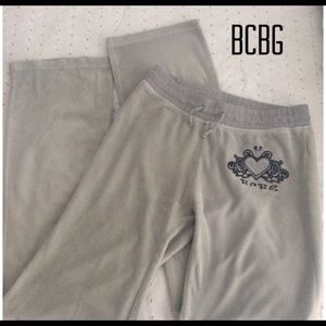 BCBG Velour Track/ Sweat pants