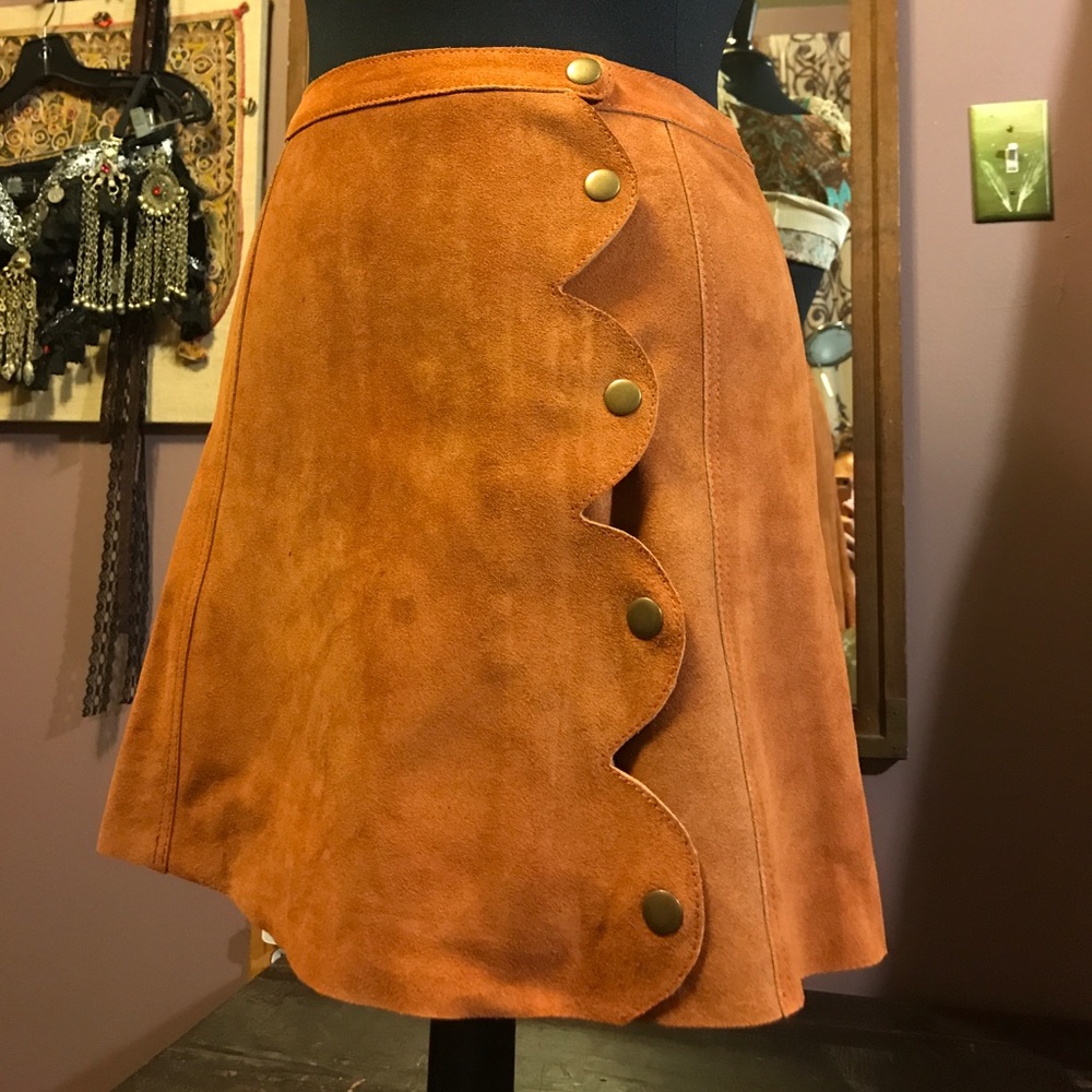 Free people suede miniskirt